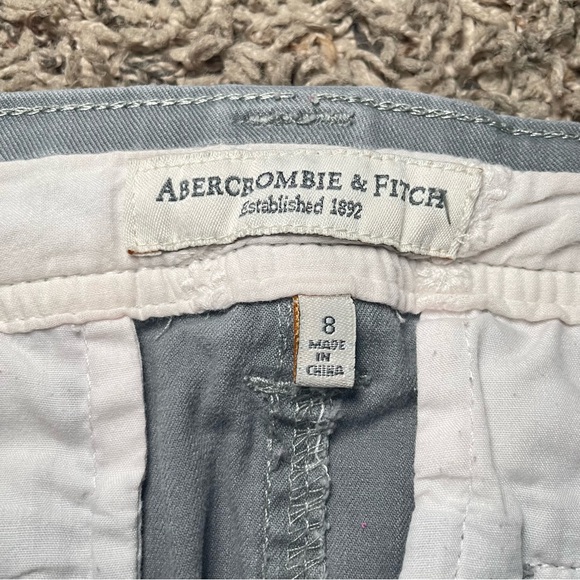 Abercrombie and Fitch Y2K Vintage Micro Mini Utility Bubble‎ Skirt Size 8 Gray - Picture 4 of 7
